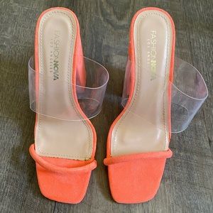 Fashion Nova Orange High Heels